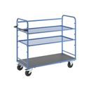 Hyllvagn Grotte, för 5 hyllplan, inkl. 2 hyllplan, med gallerhyllor