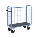 Postbur 500 kg Noor, med gallerväggar, på 3 sidor, längd 1420 mm, inkl. 1 hyllplan