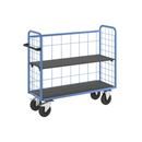 Postbur 500 kg Noor, med gallerväggar, på 3 sidor, längd 1420 mm, inkl. 1 hyllplan