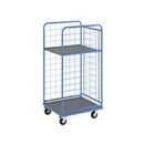 Postbur Olaus, gallerklädd på 3 sidor, lastyta 750 x 650 mm, med 1 hyllplan