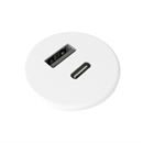 Bordsuttag Axessline Powerdot Micro 30, vit, USB