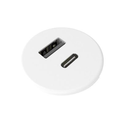 Bordsuttag Axessline Powerdot Micro 30, vit, USB