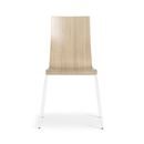 Skalstol Alma, stapelbar, 4-pack, ek/vit