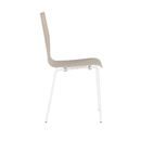 Skalstol Alma, stapelbar, 4-pack, ek/vit