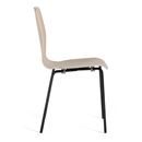 Skalstol Alina, stapelbar, 4-pack, ek/svart