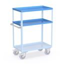 Hyllplan till hyllvagn med sarg  CustomLine, för hyllvagn med sarg, ljusblå