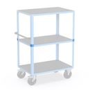 Skarvsats till hyllvagn och rullvagn CustomLine, för rull- och hyllvagn, 4-pack, längd 53 mm, ljusblå RAL 5012