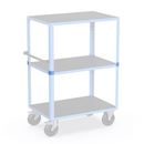 Skarvsats till hyllvagn och rullvagn CustomLine, för rull- och hyllvagn, 4-pack, längd 53 mm, ljusblå RAL 5012