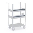 Stopplist till hyllvagn och rullvagn CustomLine, för rull- och hyllvagn, längd 1016 mm, 2-pack, antracitgrå RAL 7016