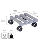 Blomvagn Creo Wagner, lastkapacitet 50 kg, bokträ, Ø 190 mm, hjul-Ø 40 mm, 4-pack