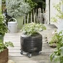 Blomvagn Retro Wagner, lastkapacitet 60 kg, 2-pack, LxB 220 x 220 mm, svart