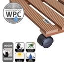 Blomvagn Komposit WPC Wagner, lastkapacitet 60 kg, LxB 290 x 290 mm, ockra, 2-pack