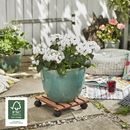 Blomvagn Komposit WPC Wagner, lastkapacitet 60 kg, LxB 290 x 290 mm, ockra, 2-pack