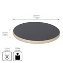 Blomvagn MDF Wagner, lastkapacitet 100 kg, LxB 295 x 295 mm, svart, 2-pack