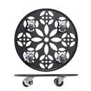 Blomvagn Stål Svart Wagner, lastkapacitet 60 kg, rund, Ø 300 mm, svart