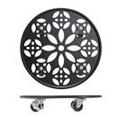 Blomvagn Stål Svart Wagner, lastkapacitet 60 kg, rund, Ø 300 mm, svart