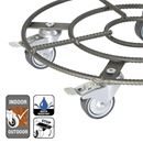 Blomvagn Stål Silver Wagner, lastkapacitet 200 kg, stål, Ø 380 mm, silver