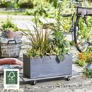 Blomvagn Vintage Dubbel Wagner, lastkapacitet 150 kg, LxB 790 x 290 mm, gröngrå