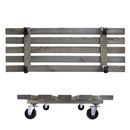 Blomvagn Vintage Dubbel Wagner, lastkapacitet 150 kg, LxB 790 x 290 mm, gröngrå