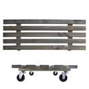 Blomvagn Vintage Dubbel Wagner, lastkapacitet 150 kg, LxB 790 x 290 mm, gröngrå