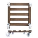 Blomvagn Trä Paletti Wagner, lastkapacitet 250 kg, LxB 450 x 450 mm, valnöt