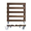 Blomvagn Trä Paletti Wagner, lastkapacitet 250 kg, LxB 450 x 450 mm, valnöt