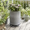 Blomvagn Aluminium Alaska Wagner, lastkapacitet 150 kg, rund, Ø 380 mm, svart