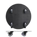 Blomvagn Aluminium Alaska Wagner, lastkapacitet 150 kg, rund, Ø 380 mm, svart