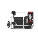 Eldriven Rullvagn Edessa, 1 hyllplan av plast, LxBxH 1470 x 700 x 1300 mm, galvaniserad