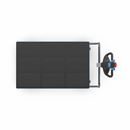 Eldriven Rullvagn Edessa, 1 hyllplan av plast, LxBxH 1670 x 800 x 1300 mm, blå