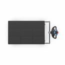 Eldriven Rullvagn Edessa, 1 hyllplan av plast, LxBxH 1670 x 800 x 1300 mm, galvaniserad