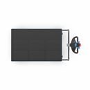 Eldriven Rullvagn Edessa, 2 hyllplan av plast, LxBxH 1670 x 800 x 1300 mm, blå