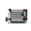 Eldriven Rullvagn Edessa, 2 hyllplan galvaniserade, LxBxH 1670 x 800 x 1300 mm, galvaniserad