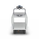 Eldriven Rullvagn Edessa, 2 hyllplan galvaniserade, LxBxH 1670 x 800 x 1300 mm, galvaniserad