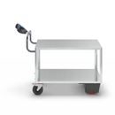 Eldriven Rullvagn Edessa, 2 hyllplan galvaniserade, LxBxH 1670 x 800 x 1300 mm, galvaniserad