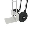 Pirra i aluminium Sadie, modell XL: stor lastplatta och glidskena, med fast lastplatta