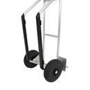 Pirra i aluminium Sadie, modell XL: stor lastplatta och glidskena, med fast lastplatta