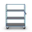 Hyllvagn Grotte, för 8 hyllplan, inkl. 2 hyllplan