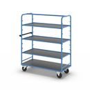 Hyllvagn Grotte, för 8 hyllplan, inkl. 3 hyllplan