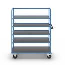 Hyllvagn Grotte, för 8 hyllplan, inkl. 4 hyllplan