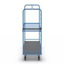 Hyllvagn Grotte, för 8 hyllplan, inkl. 1 hyllplan, med gallerhylla