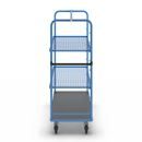 Hyllvagn Grotte, för 8 hyllplan, inkl. 2 hyllplan, med gallerhyllor