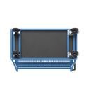 Hyllvagn Grotte, för 5 hyllplan, inkl. 4 hyllplan, med gallerhyllor