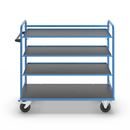 Hyllvagn Grotte, för 5 hyllplan, inkl. 3 hyllplan