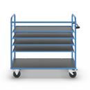 Hyllvagn Grotte, för 5 hyllplan, inkl. 4 hyllplan