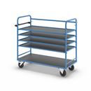 Hyllvagn Grotte, för 5 hyllplan, inkl. 4 hyllplan