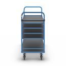 Hyllvagn Grotte, för 5 hyllplan, inkl. 4 hyllplan