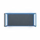 Hyllvagn Grotte, för 5 hyllplan, inkl. 1 hyllplan, med gallerhylla