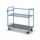 Hyllvagn Grotte, för 5 hyllplan, inkl. 1 hyllplan, med gallerhylla