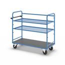Hyllvagn Grotte, för 5 hyllplan, inkl. 2 hyllplan, med gallerhyllor